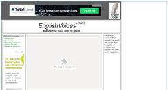 Desktop Screenshot of englishvoices.org