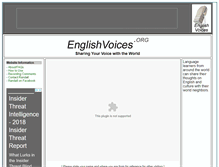 Tablet Screenshot of englishvoices.org